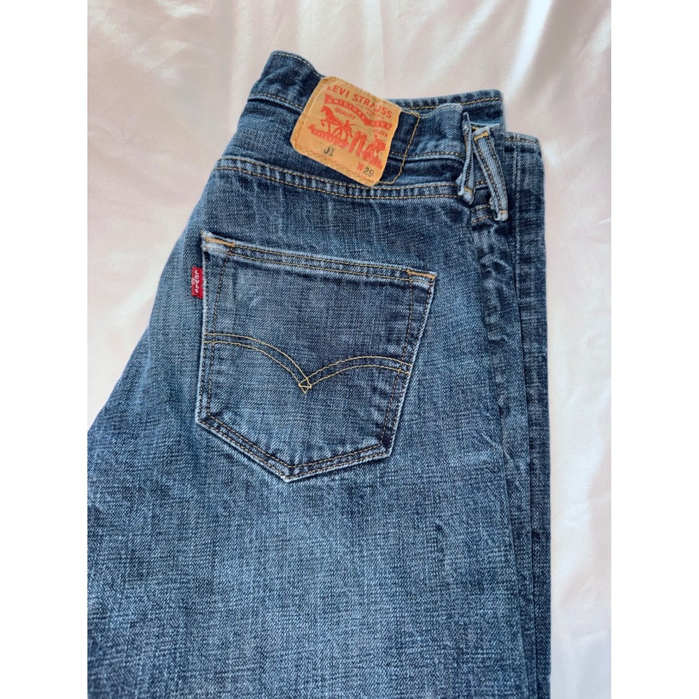 Levis 501 Original Fit Jeans Mens 29x32 Medium Wash Blue Denim 00501-0422